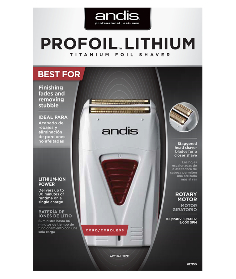 Andis ProFoil™ Lithium Titanium Foil Shaver