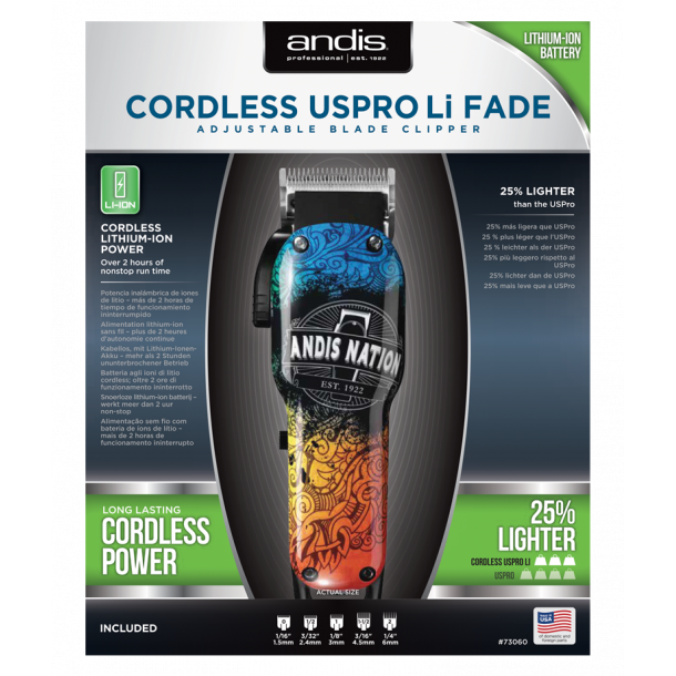 Andis Cordless USPro Li Andis Nation™ Fade Adjustable Blade Clipper