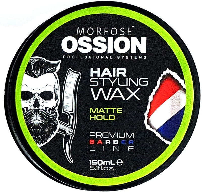 Ossion Premium Barber Line Matte Hold Hair Styling Wax 150 ml