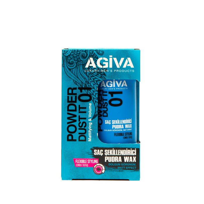 Agiva Hair Styling Powder Wax 01 Blue Flexible Hold 20gr.