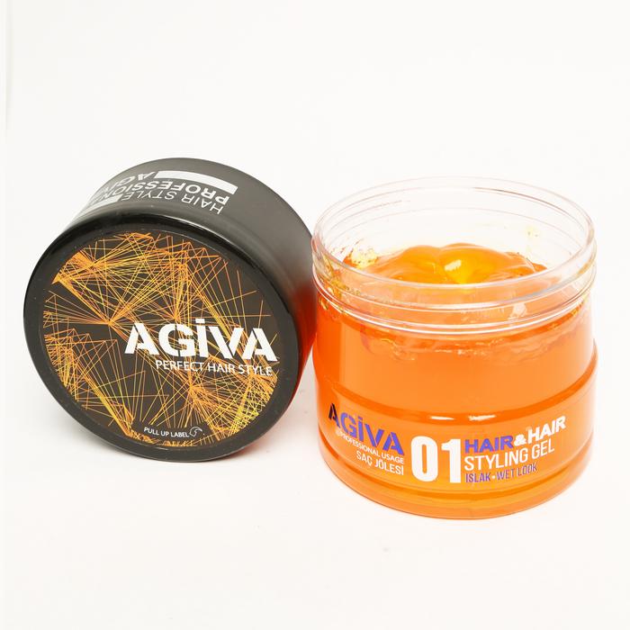 Agiva Hair Styling Gel 01 WET LOOK MEDIUM HOLD 700ML