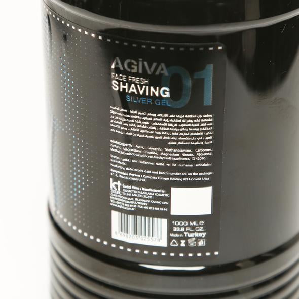 Agiva Transparent Shaving Gel 01 Moisturize Impact 1000 ML
