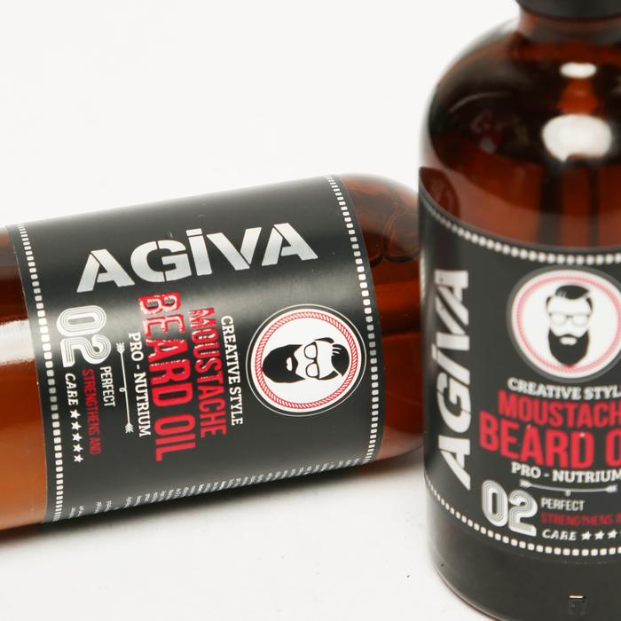 Agiva Mustache And Beard Oil Glass Bottle 100 ML
