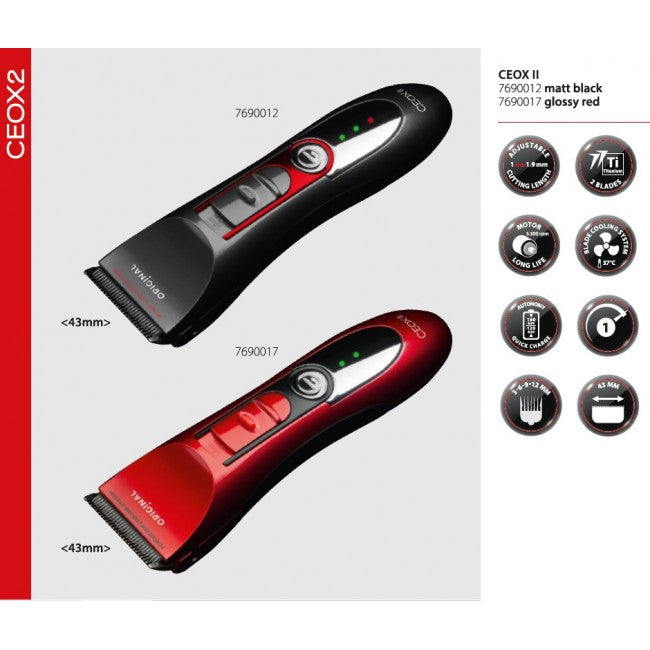 Ceox ll Glossy Red Black Trimmer